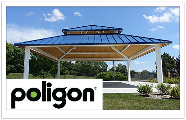 Poligon's has  many Shade coverings are offered in steel, fabric and wood.